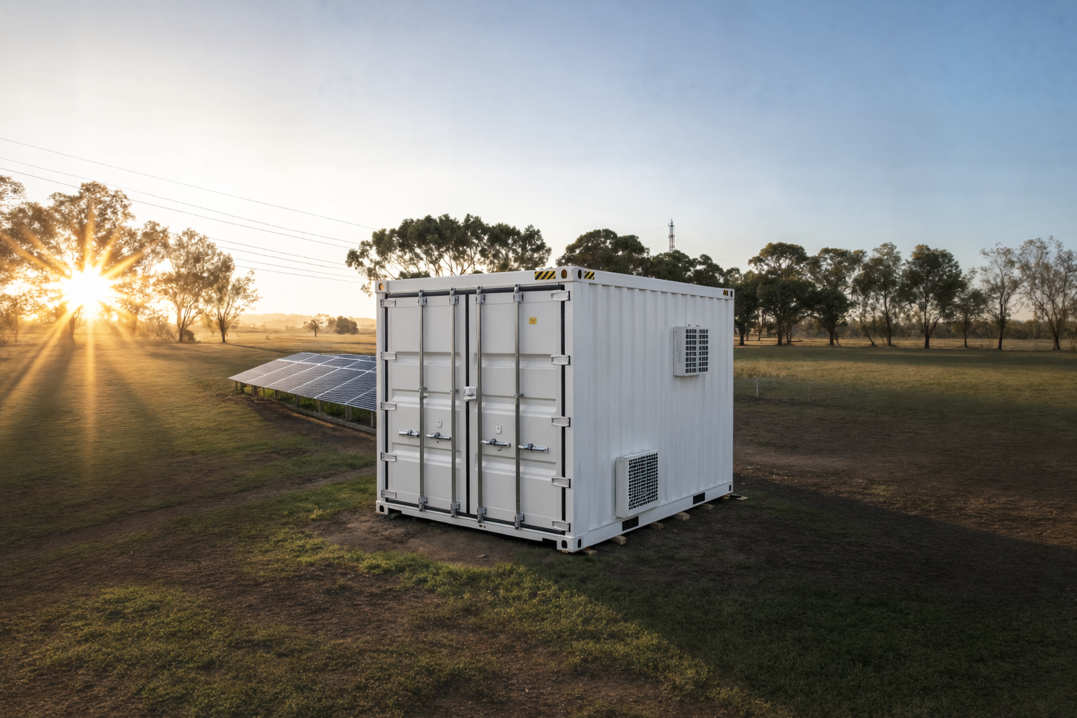 Better Life Batteries containerised energy system in the field